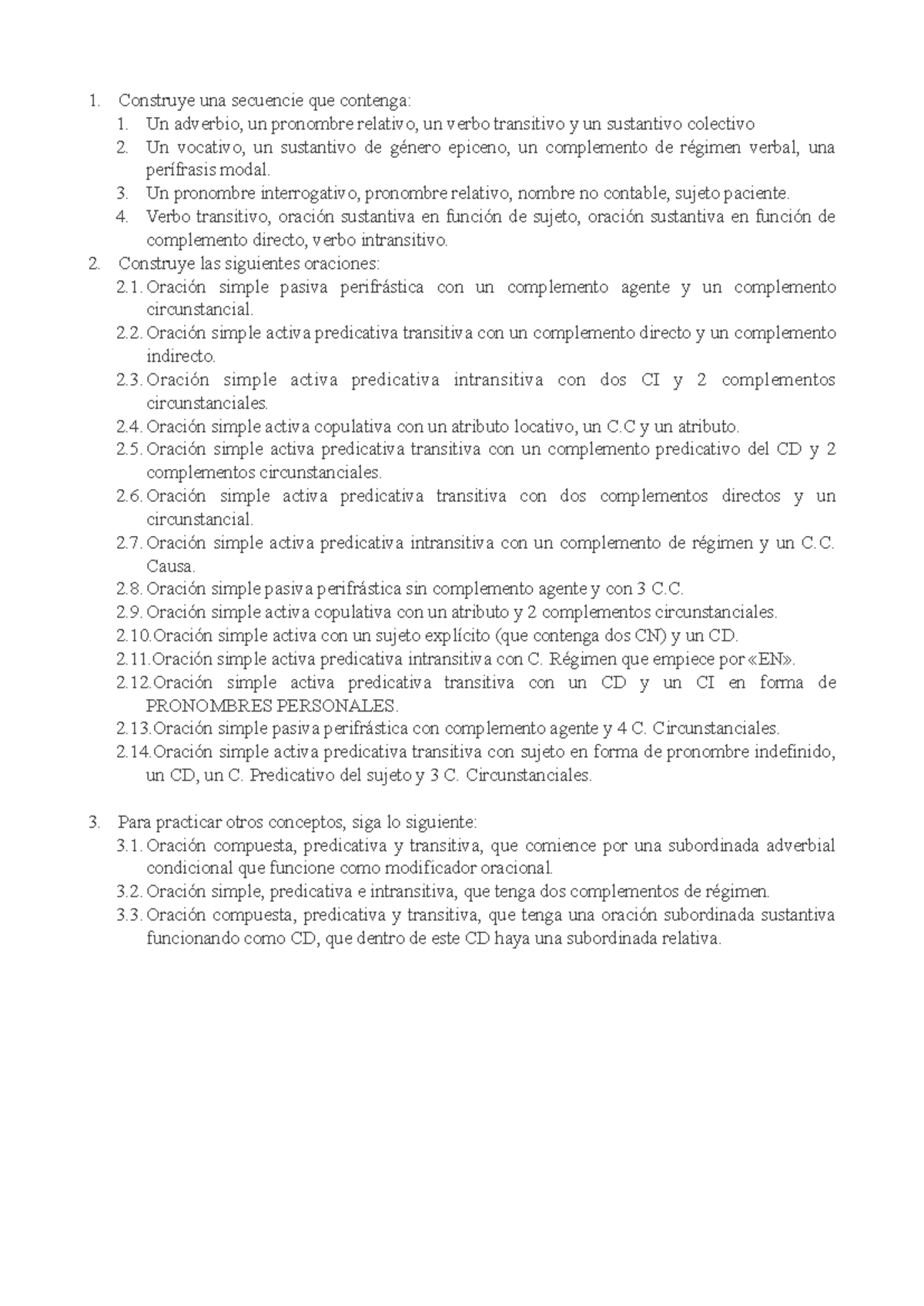 Sintaxi Inversa: Ejercicios de Construcción de Oraciones y Estructuras ...