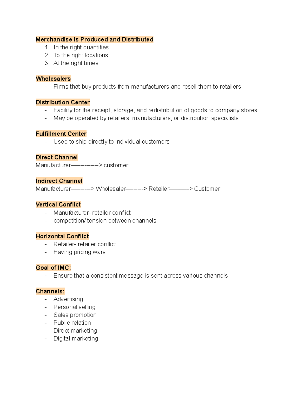 Marketing 101 FINAL EXAM Study Guide and Key Concepts - Merchandise is ...