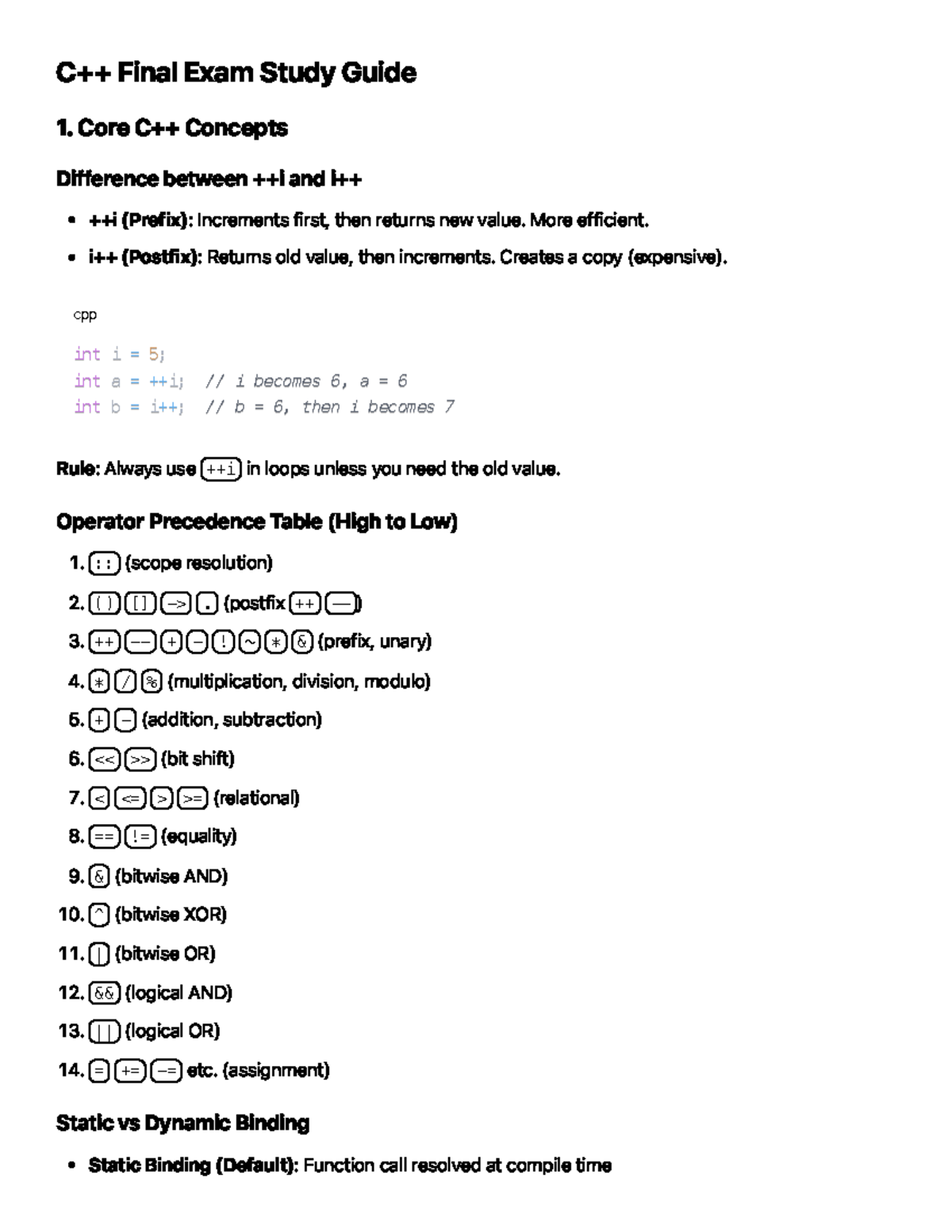 C Final Exam Study Guide: Core Concepts and Key Topics - Studocu