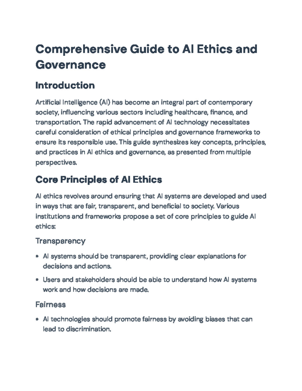AI Ethics and Governance: Comprehensive Guidelines and Practices ...