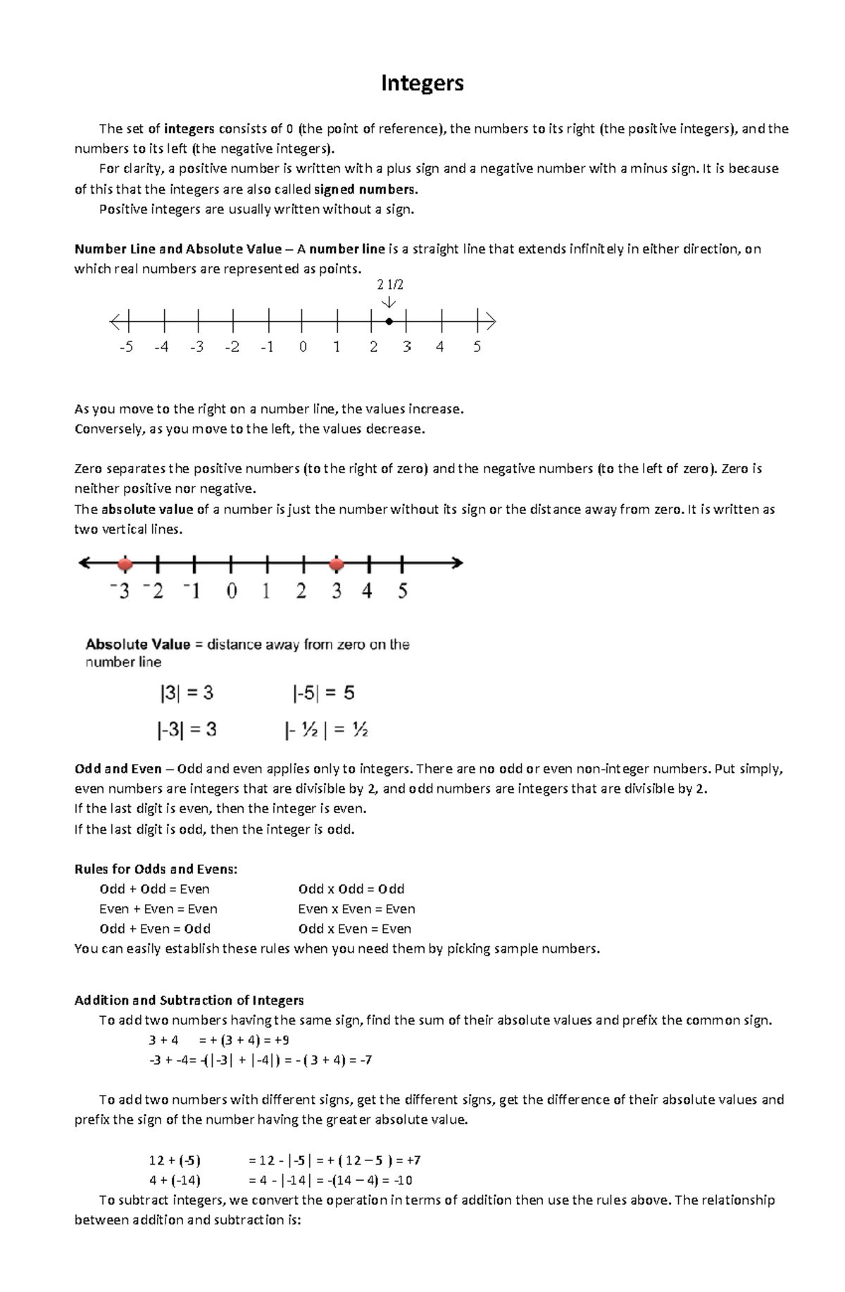 Integers compress - sana makatulong - Integers The set of integers ...