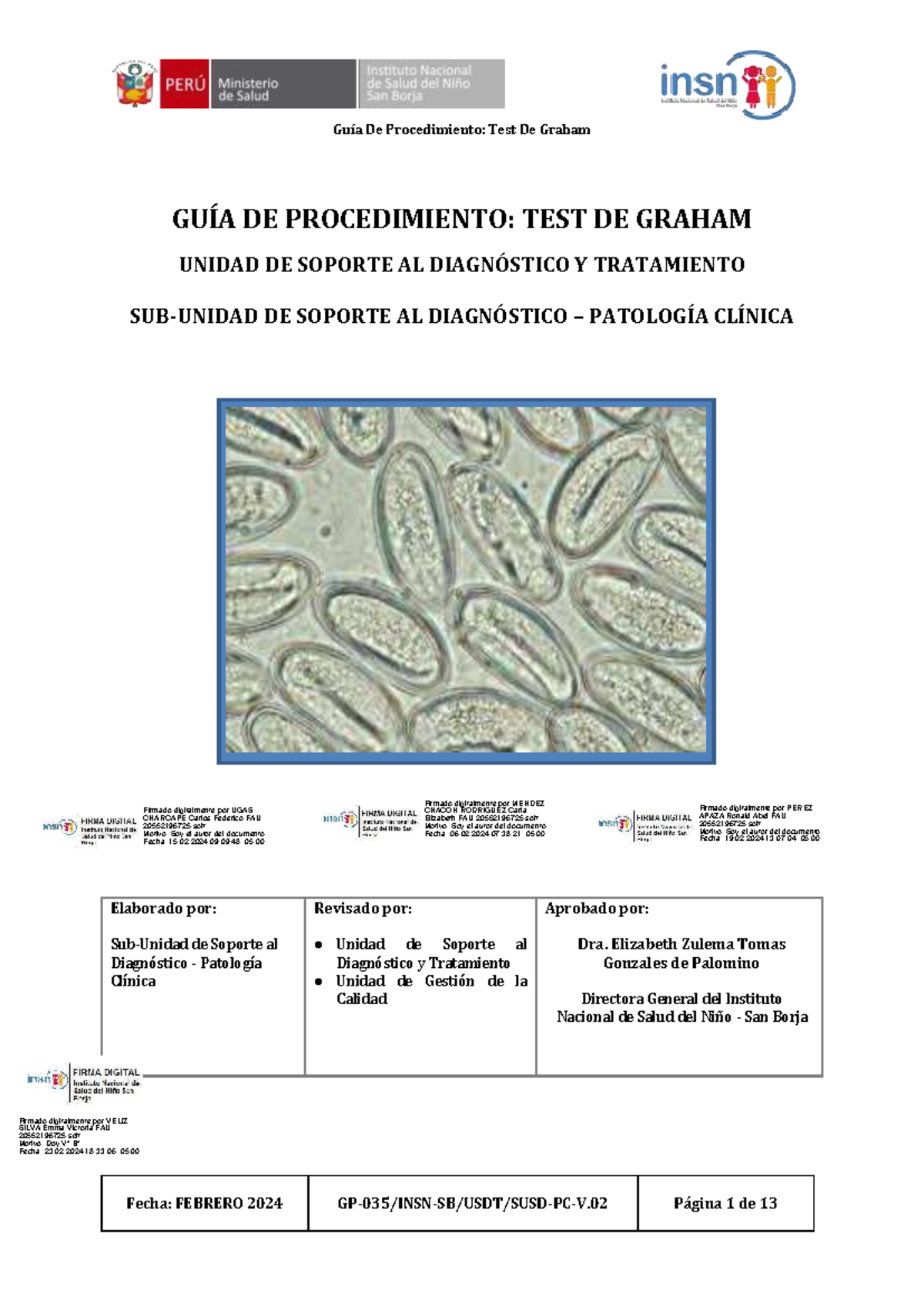 Guía de Procedimiento: Test de Graham - Patología Clínica FAU ...