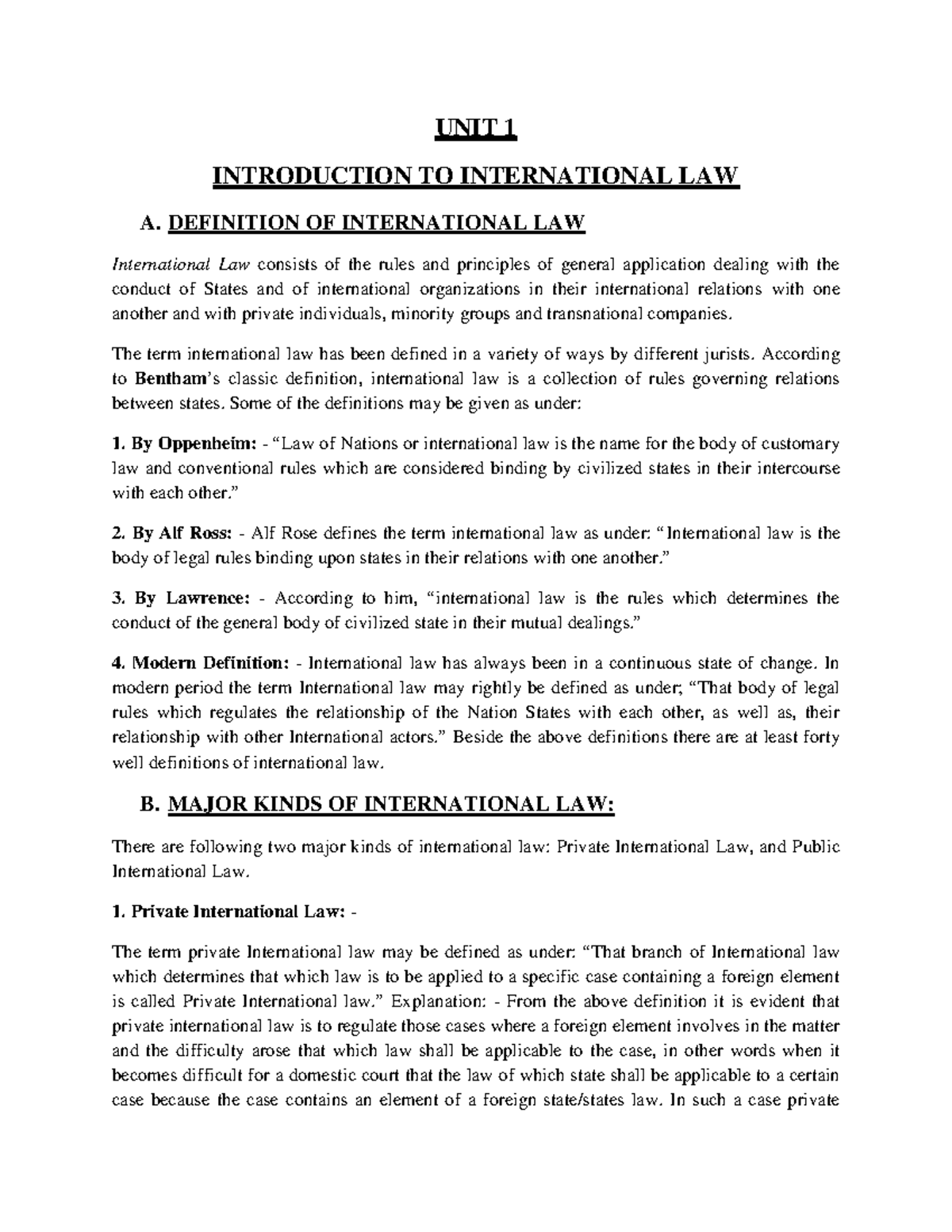 International-Law: An Overview of Public International Law Principles ...