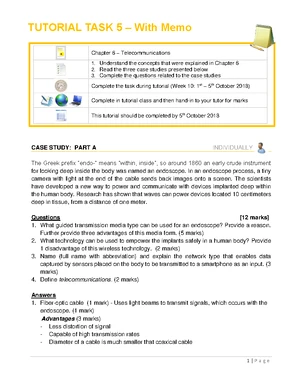 Week 4 - Tutorial 3 - IFS132 - 2018 - TUTORIAL TASK 3 Chapter 4 ...