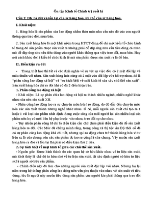 [Solved] Phn tch qu trnh tun hon v chu chuyn ca t bn - Kinh tế chính ...
