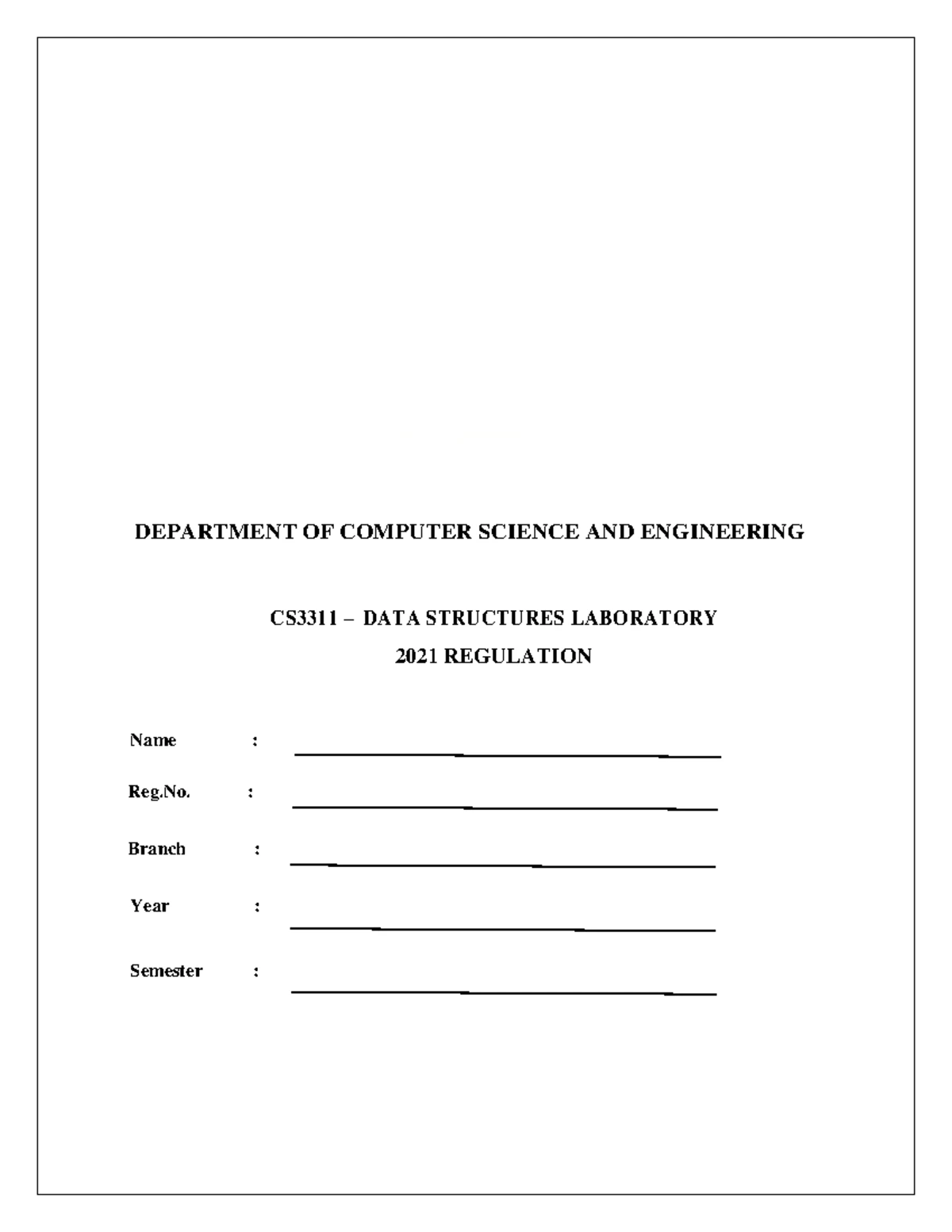 DSD LAB MANUAL: Code Examples & Output Demonstrations - Studocu