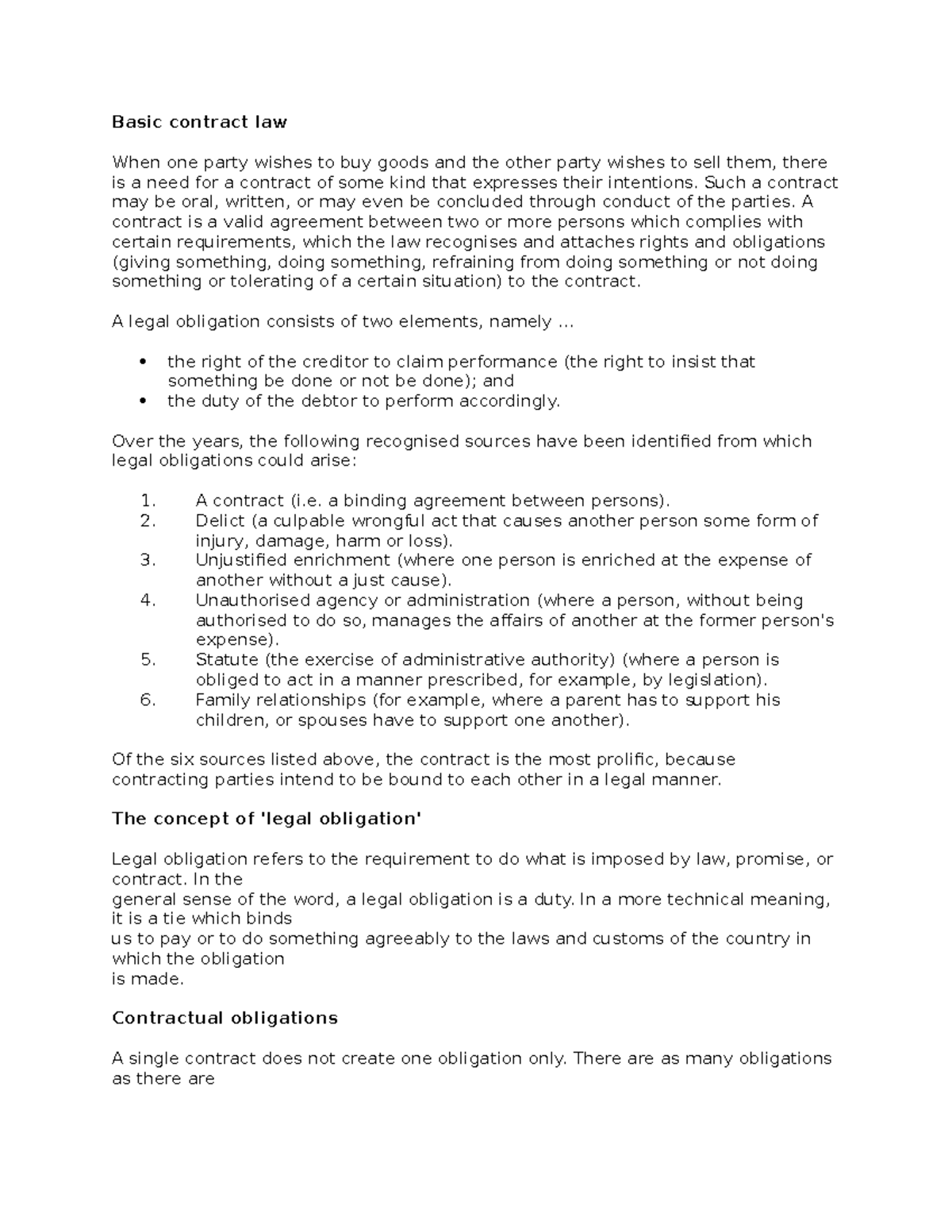Business Law - Module 2: Essentials of Basic Contract Law - Studocu