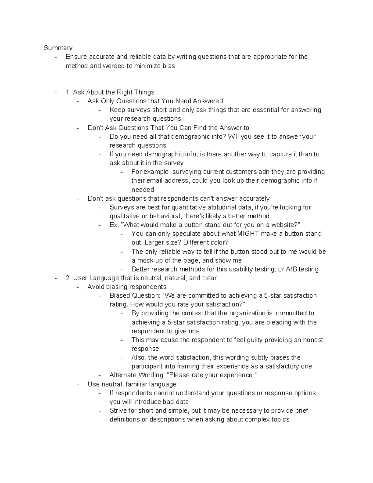 Effective Survey Design: Best Practices for Clear Data Collection - Studocu