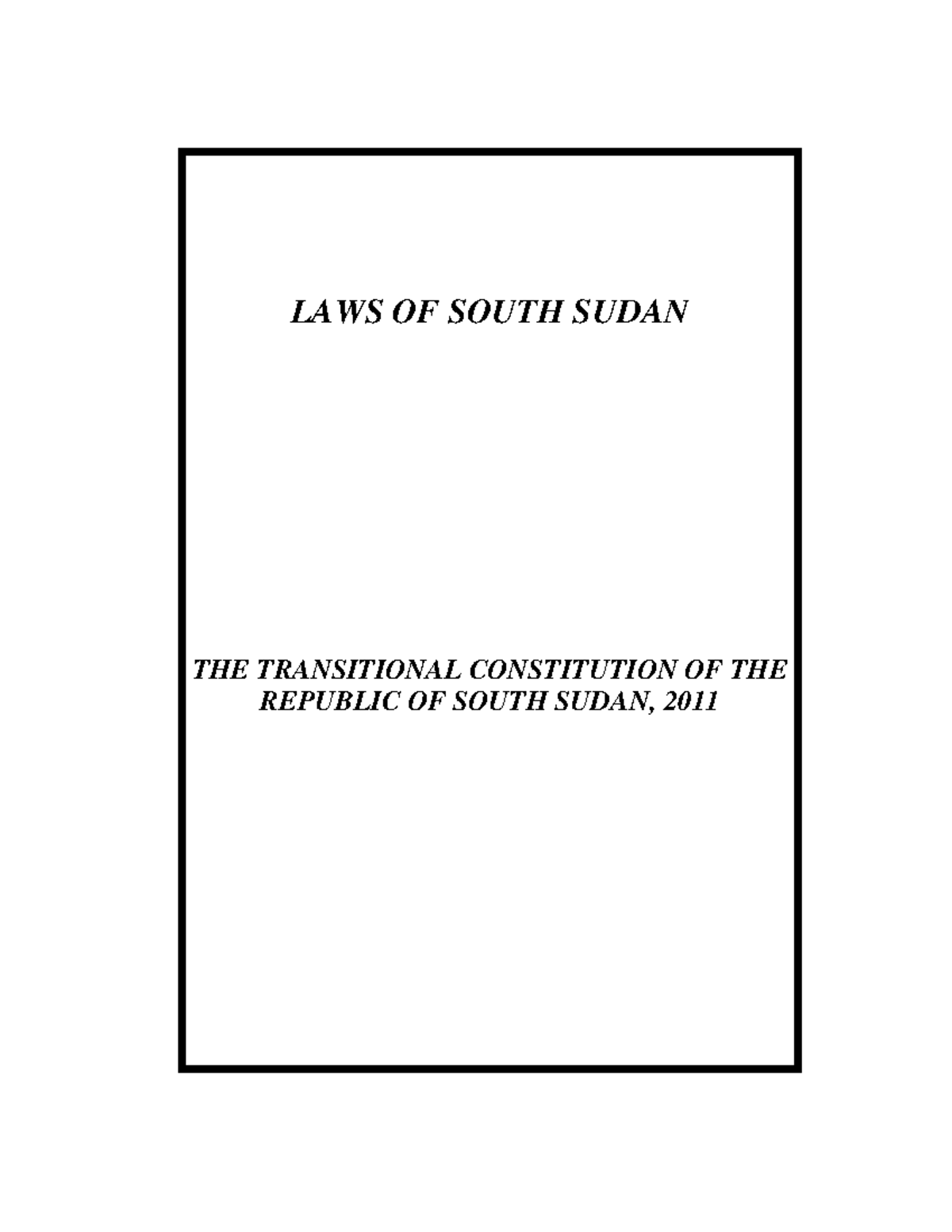 laws-of-south-sudan-transitional-constitution-2011-overview-studocu