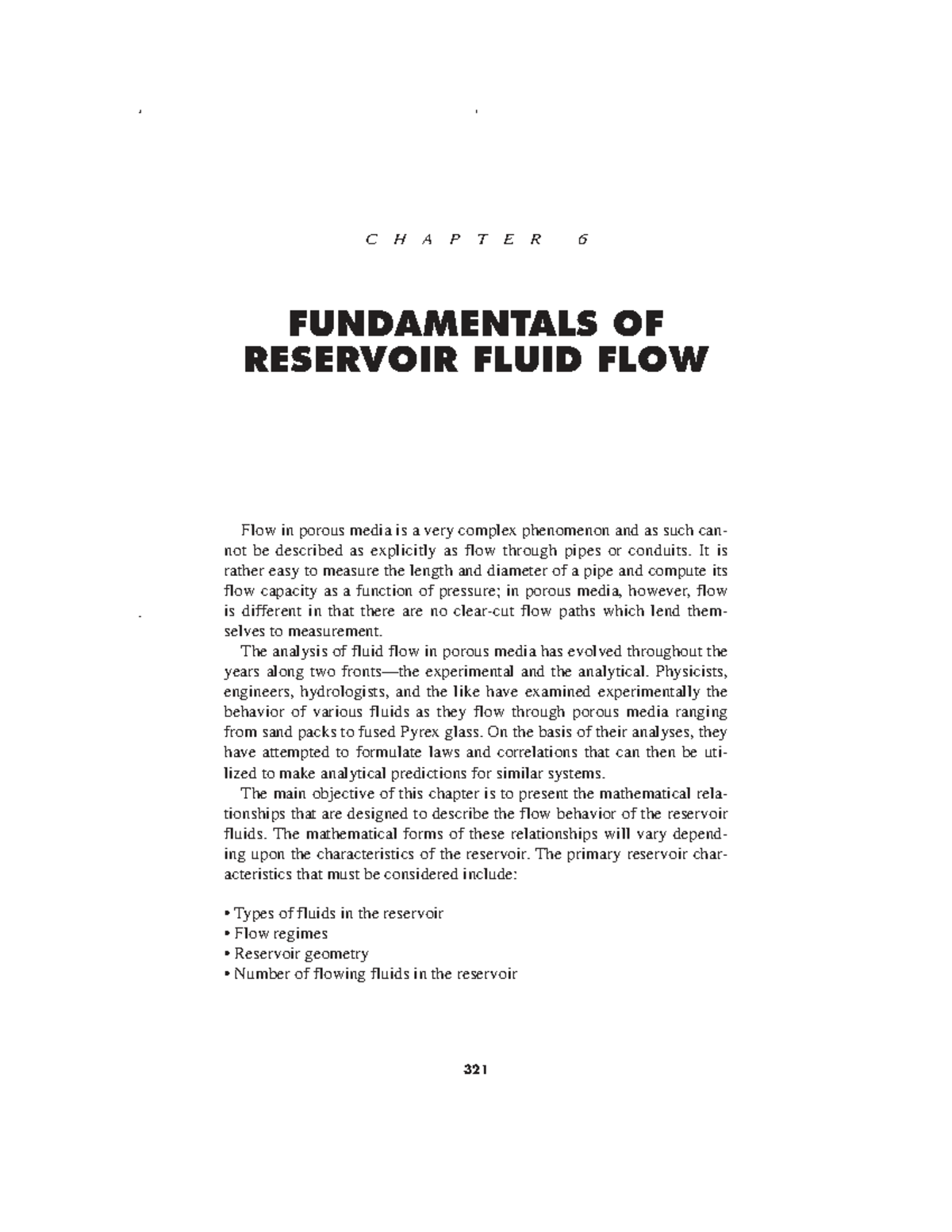 Reservoir Eng Hndbk Ch 06: Fundamentals of Fluid Flow in Reservoirs ...