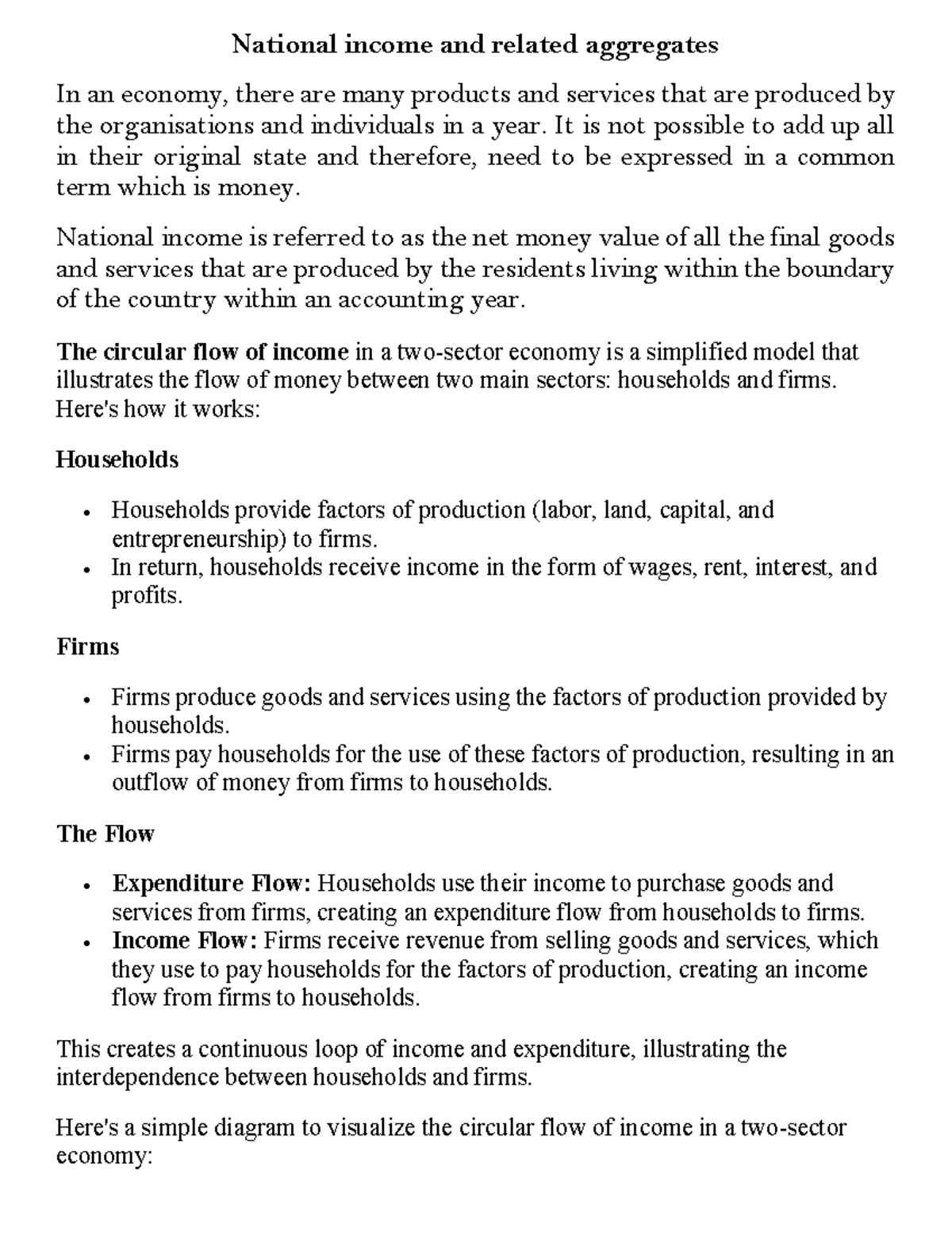 Notes - National Income & Related Aggregates (ECO 101) - Studocu