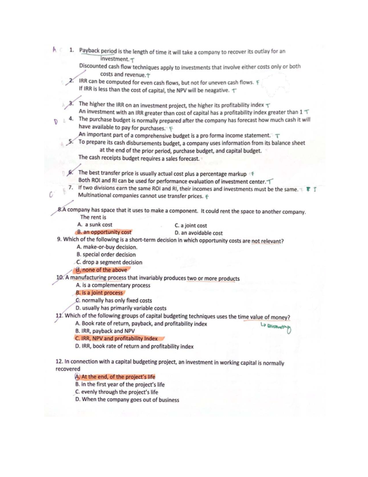 Capbud 2 - Capital Budgeting Techniques and Analysis Notes - Studocu