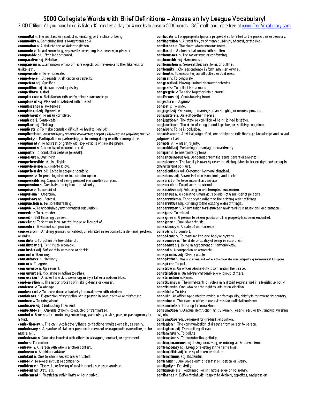 Vocabulary - Math Formulas for SAT Prep (Edition: 4 Weeks) - Studocu