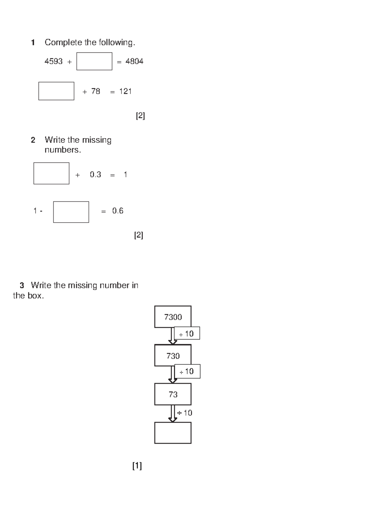 Y5 1st Exam - Math Questions and Problem Solving - Studocu