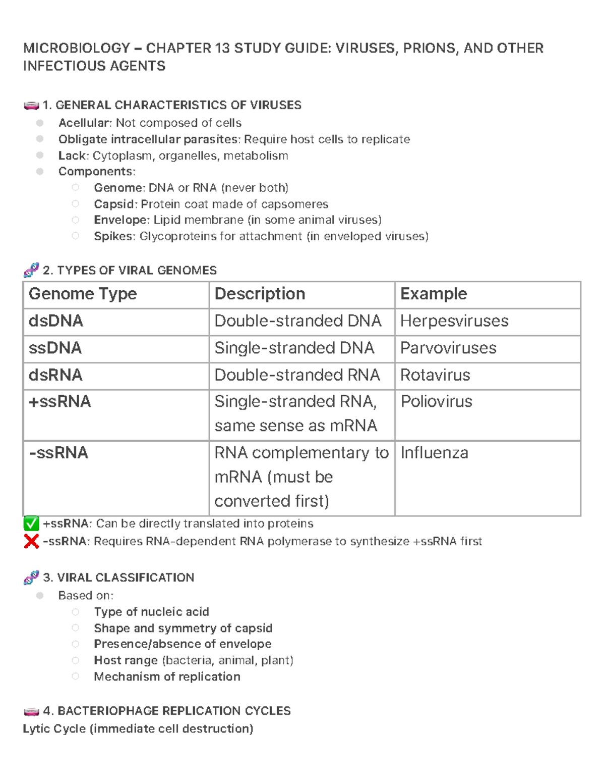 MICROBIOLOGY CH 13 STUDY GUIDE & QUIZ: VIRUSES AND INFECTIOUS AGENTS ...