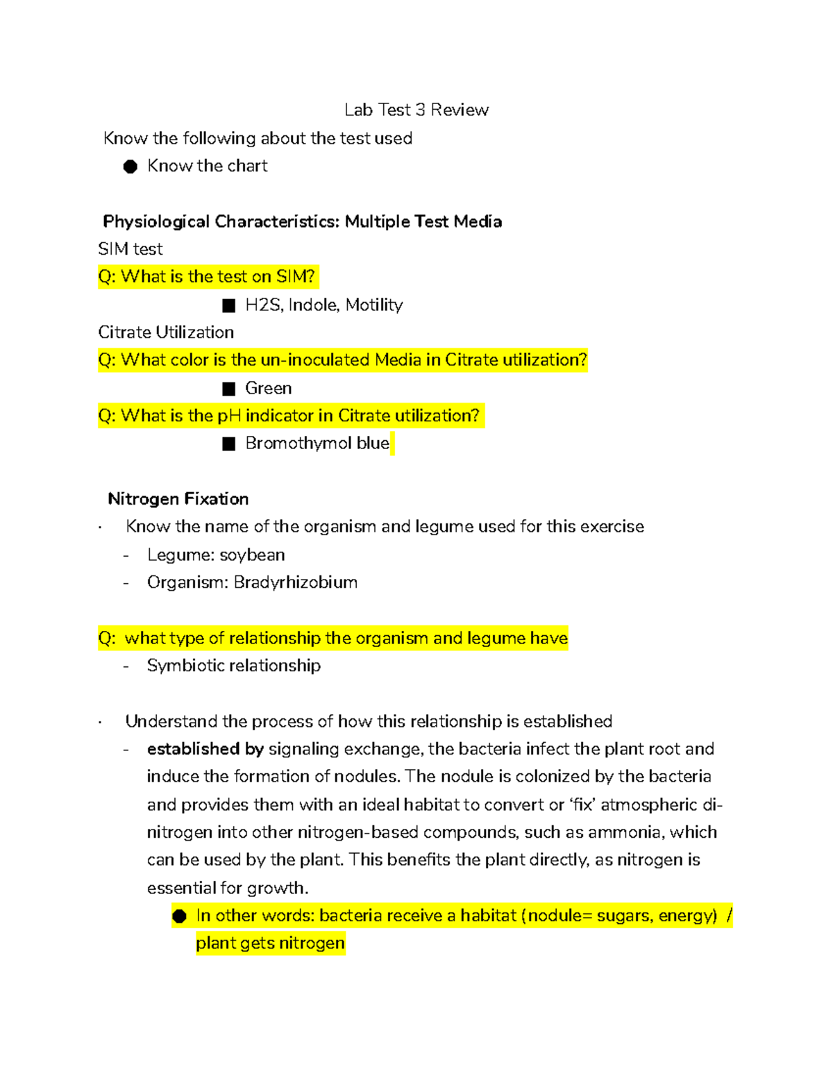 Micro Lab Final (BIO 101) - Comprehensive Lecture Notes - Studocu