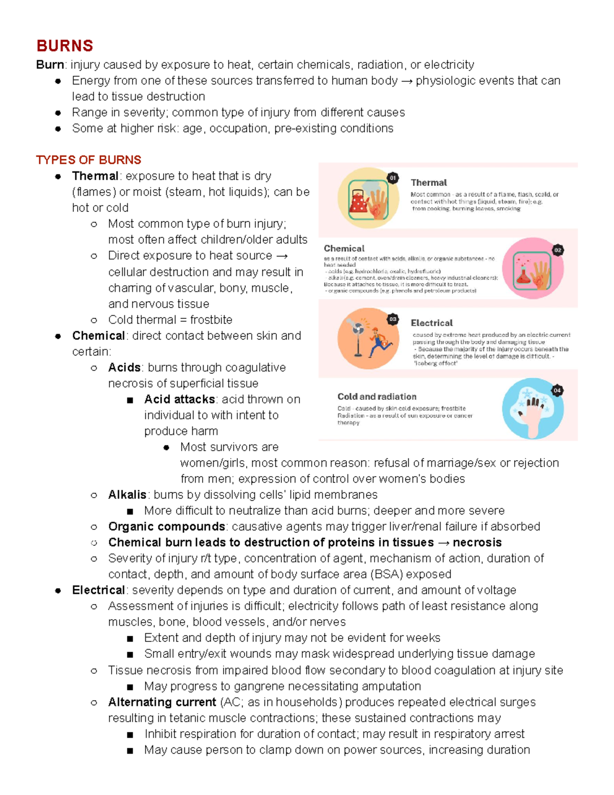 Burn Management: Nursing Strategies & Patient Teaching (NURS 321) - Studocu