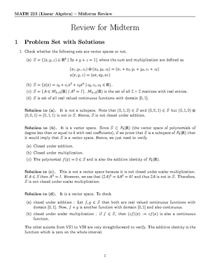 MATH 223 Winter 2024 A2 solutions - Math 223 A2 solutions =x((i 3 ...