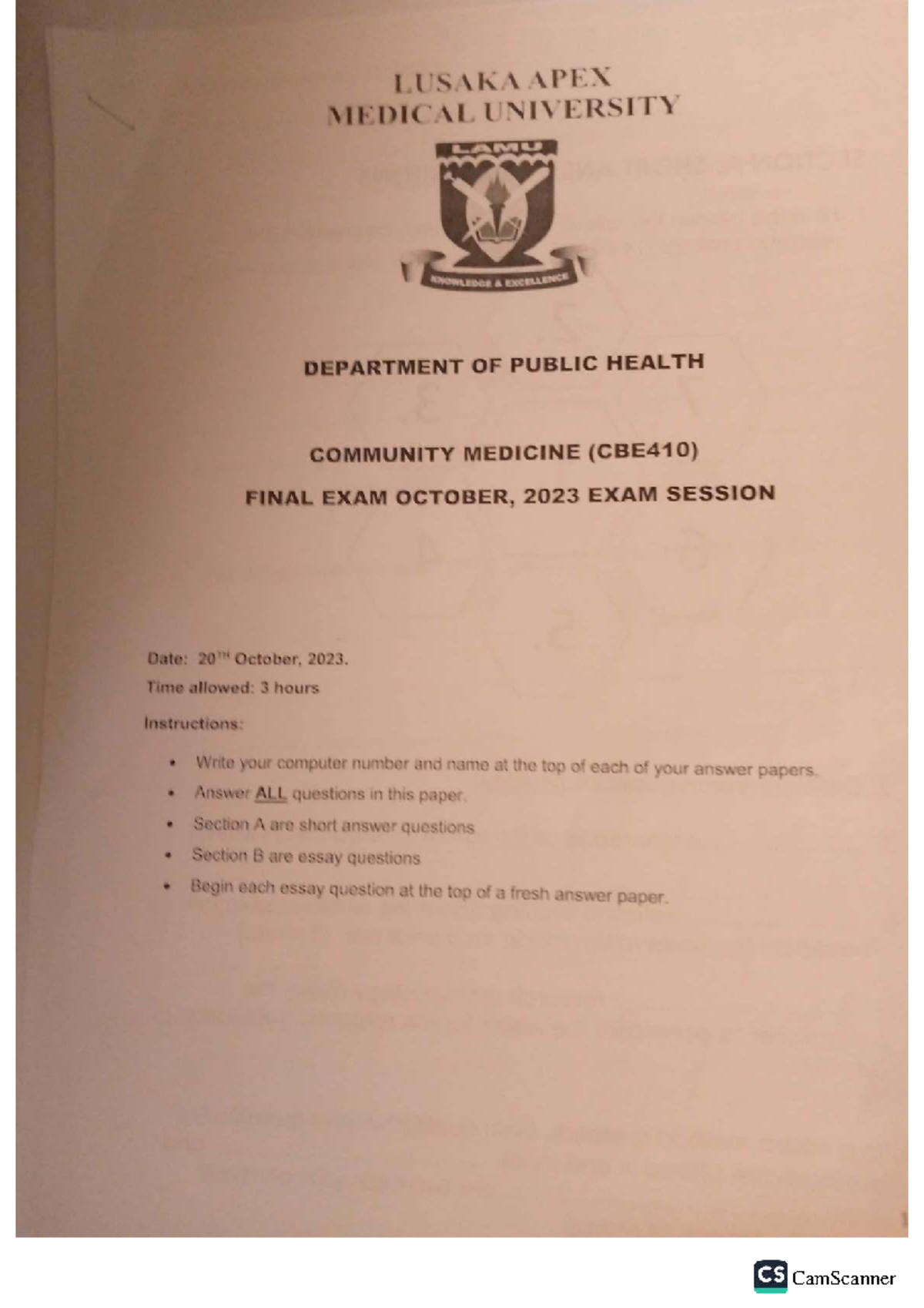 CBE 410 Final Exam Review Notes - Oct 2023 - Studocu