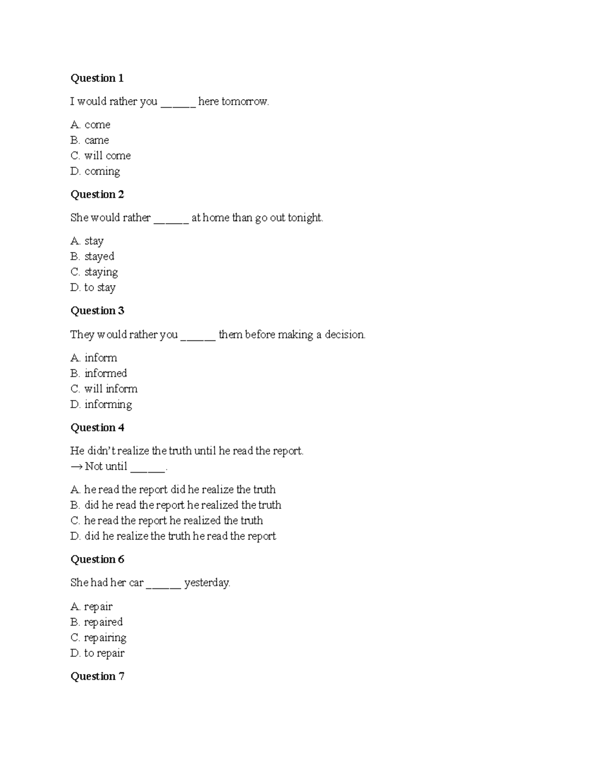 English 10: Comprehensive Exam Questions and Answers - Studocu