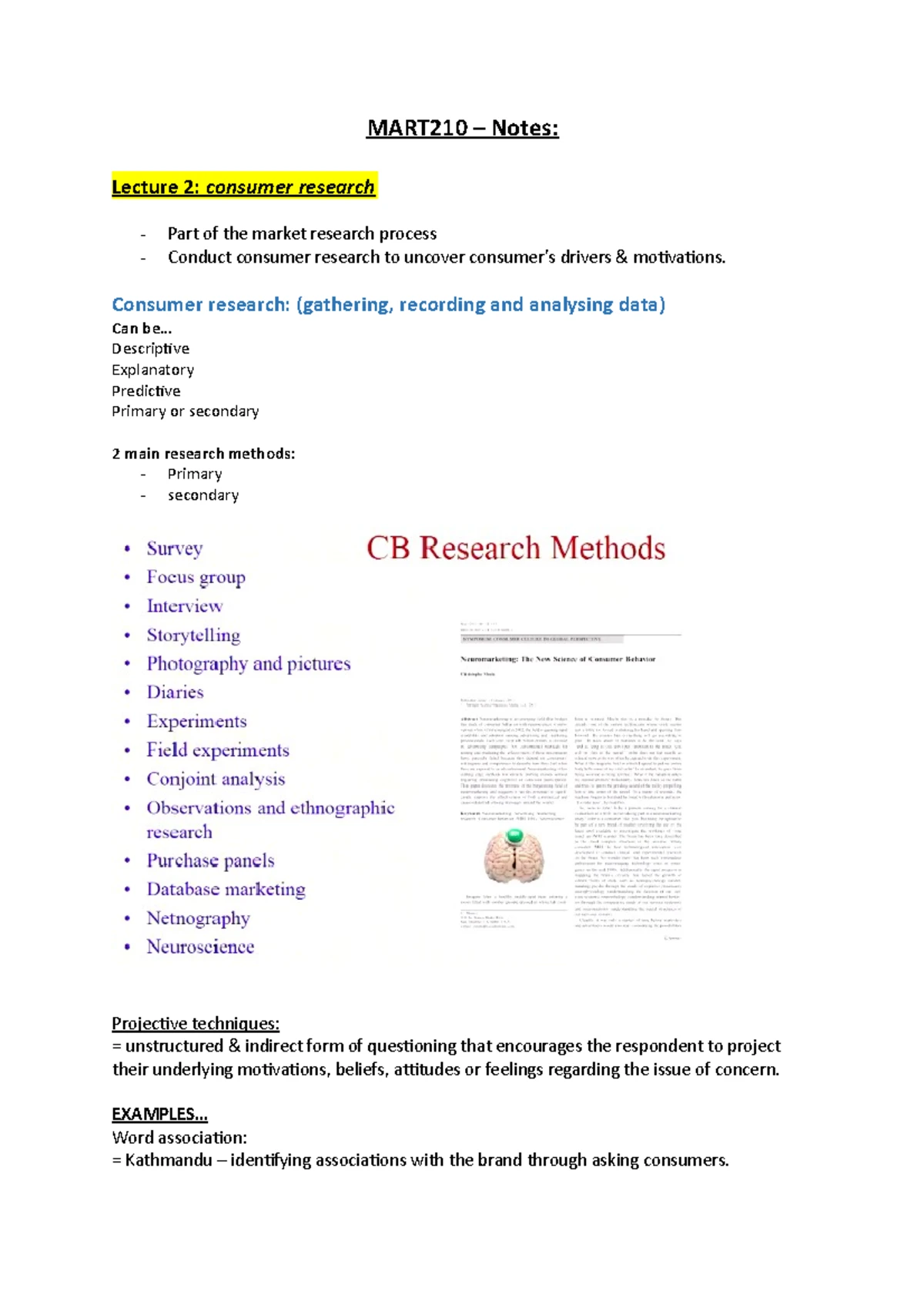 MART210 Final Exam Study Guide: Understanding Consumer Behaviour - Studocu
