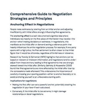 Negotiation Strategies - Study Notes & Assignments - Studocu
