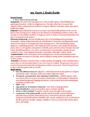 Nursing 101 assessment bundle: Head to toe exam study guide - Studocu