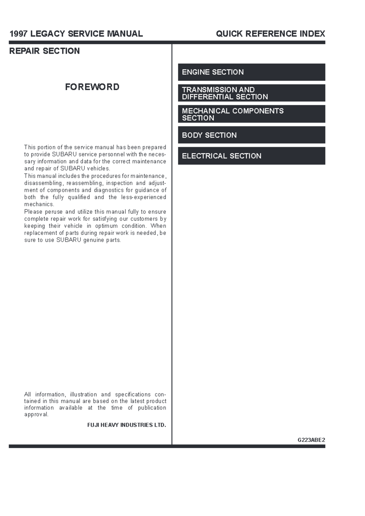 1997-subaru-legacy-service-manual-quick-reference-guide-studocu