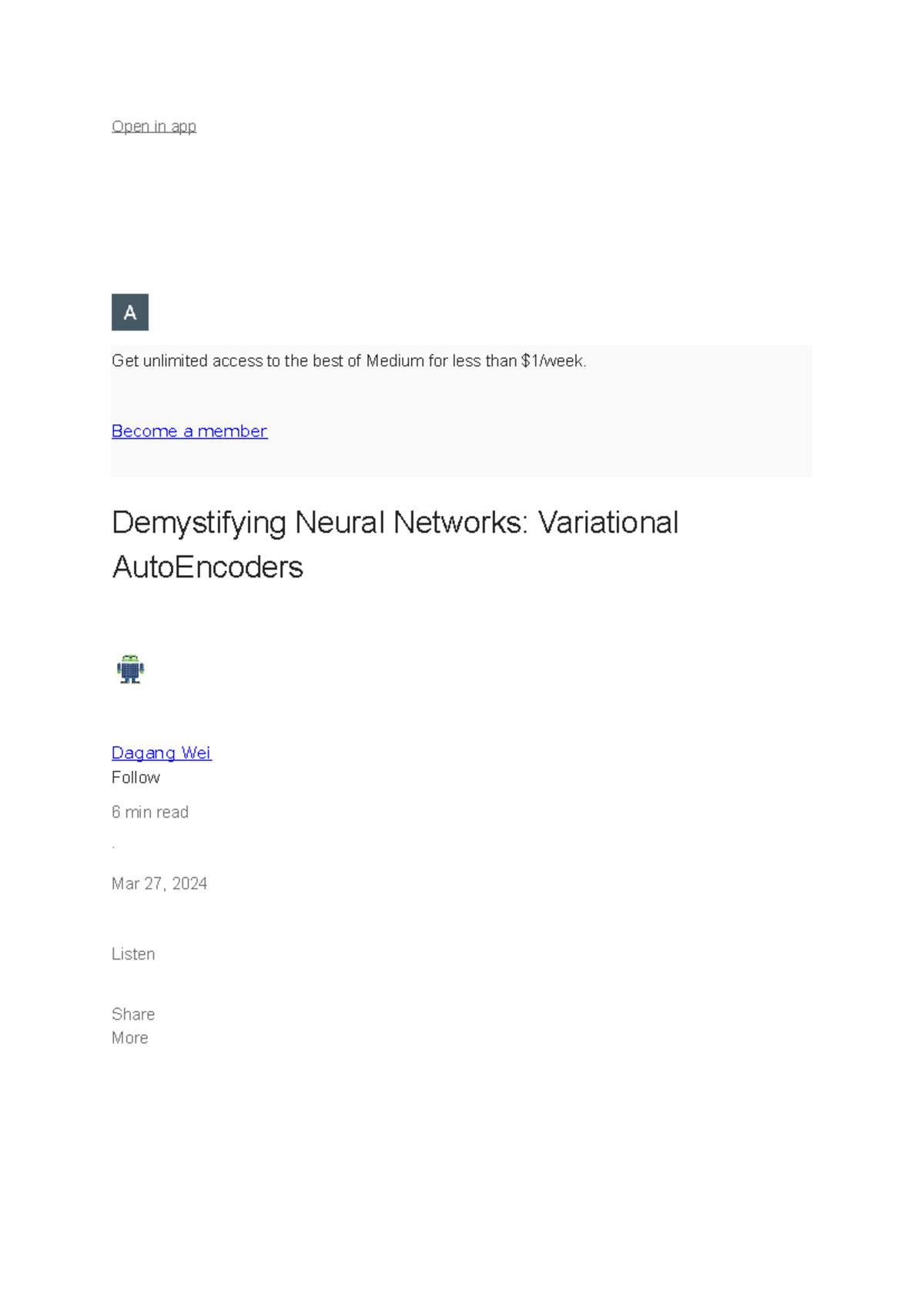 Unit 5: Demystifying Variational Autoencoders in Deep Learning - Studocu