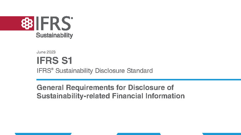 Issb 2023 a ifrs s1 general requirements for disclosure of ...