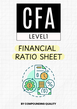 CFA L1 - CFA Institute - Chartered Financial Analyst - Level