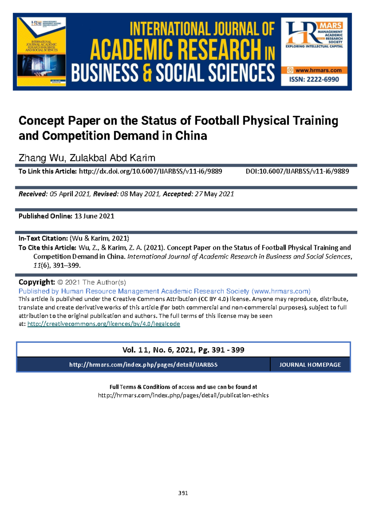 Concept Paper on Football Physical Training & Competition Needs in ...