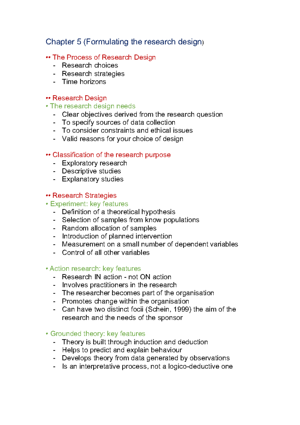 CH05 - CH05 Summary for Research methodology & quantitative analysis ...