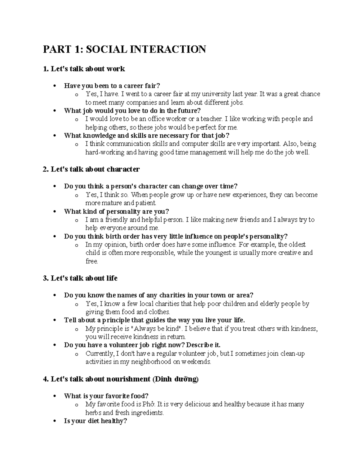 B1.2 Social Interaction & Solution Discussion Notes - Studocu