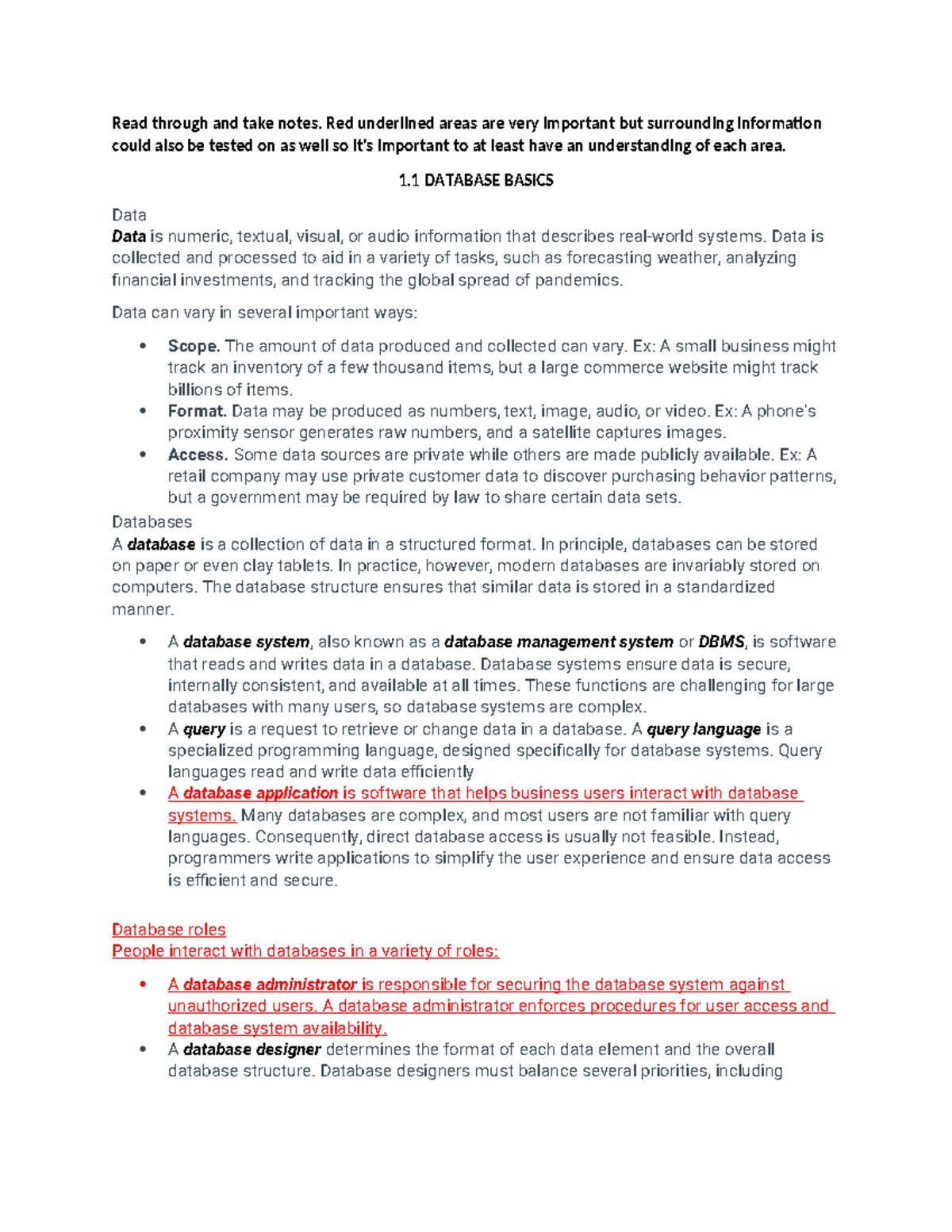 Data Management 2: Key Concepts and Database Fundamentals - Studocu