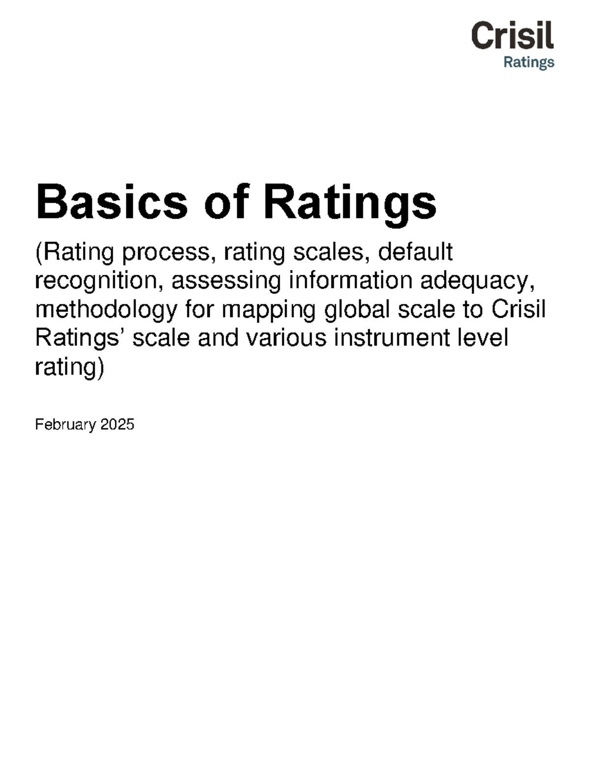 Crisil Ratings Overview: Understanding Rating Scales & Default ...