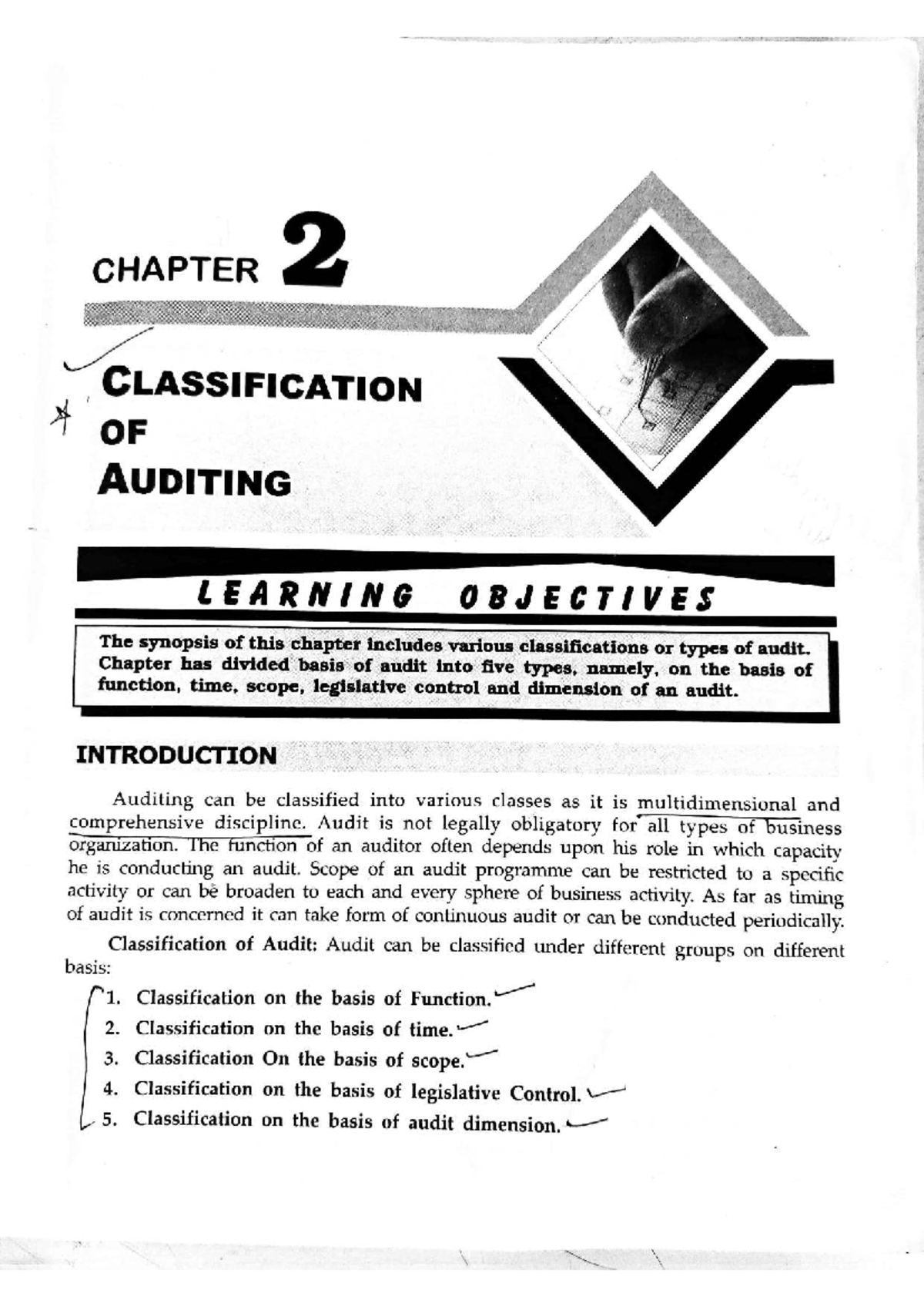 Classification of Auditing Objectives: Types and Functions - Studocu
