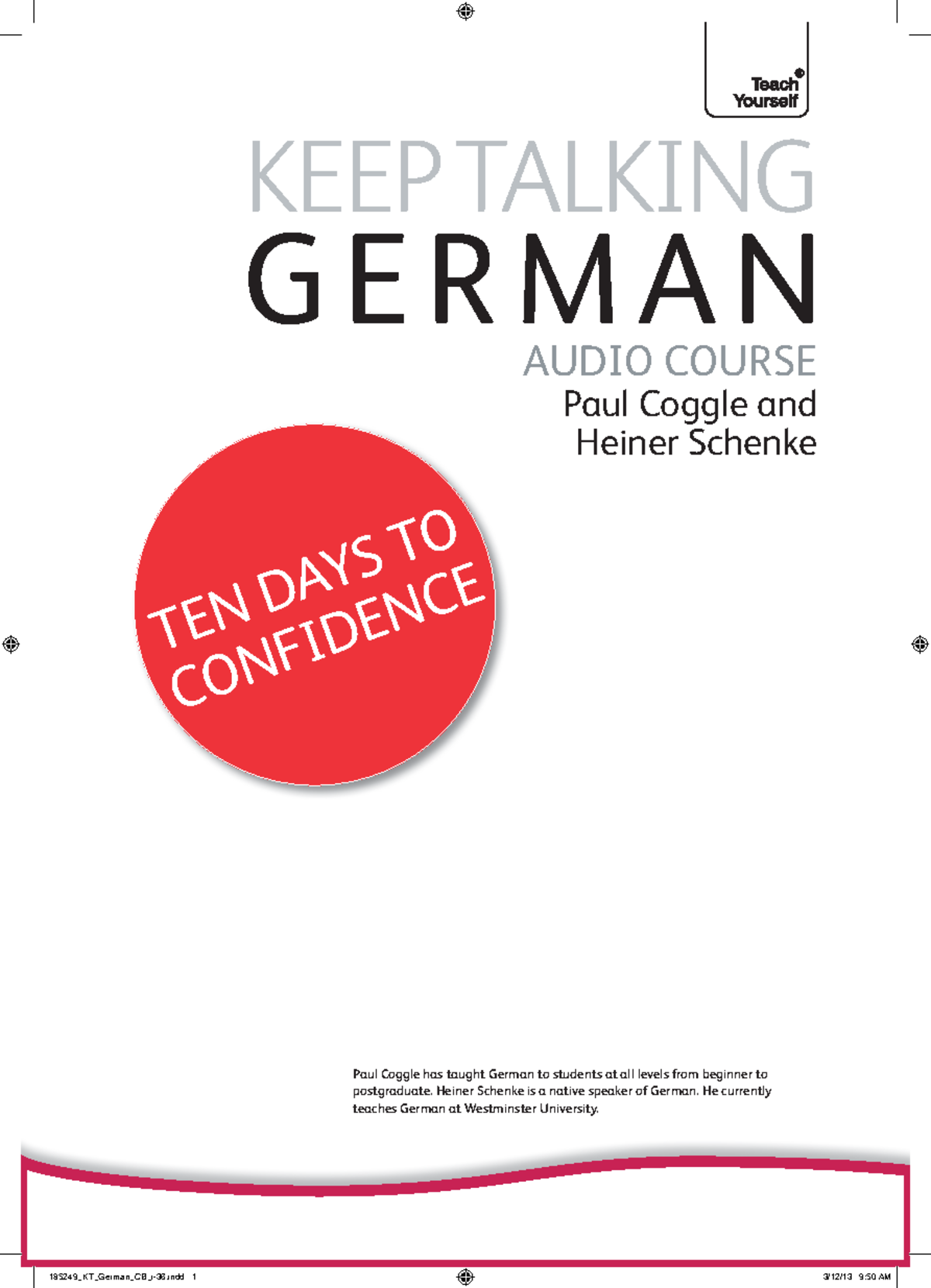 05 - German 101 - KEEP TALKING AUDIO COURSE Paul Coggle and Heiner ...