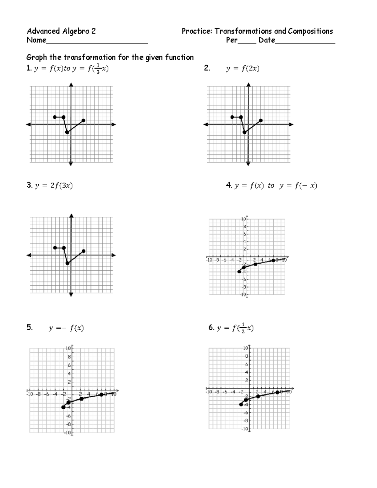 Transformations WS - Google Docs - MATH 4950 - Advanced Algebra 2 ...