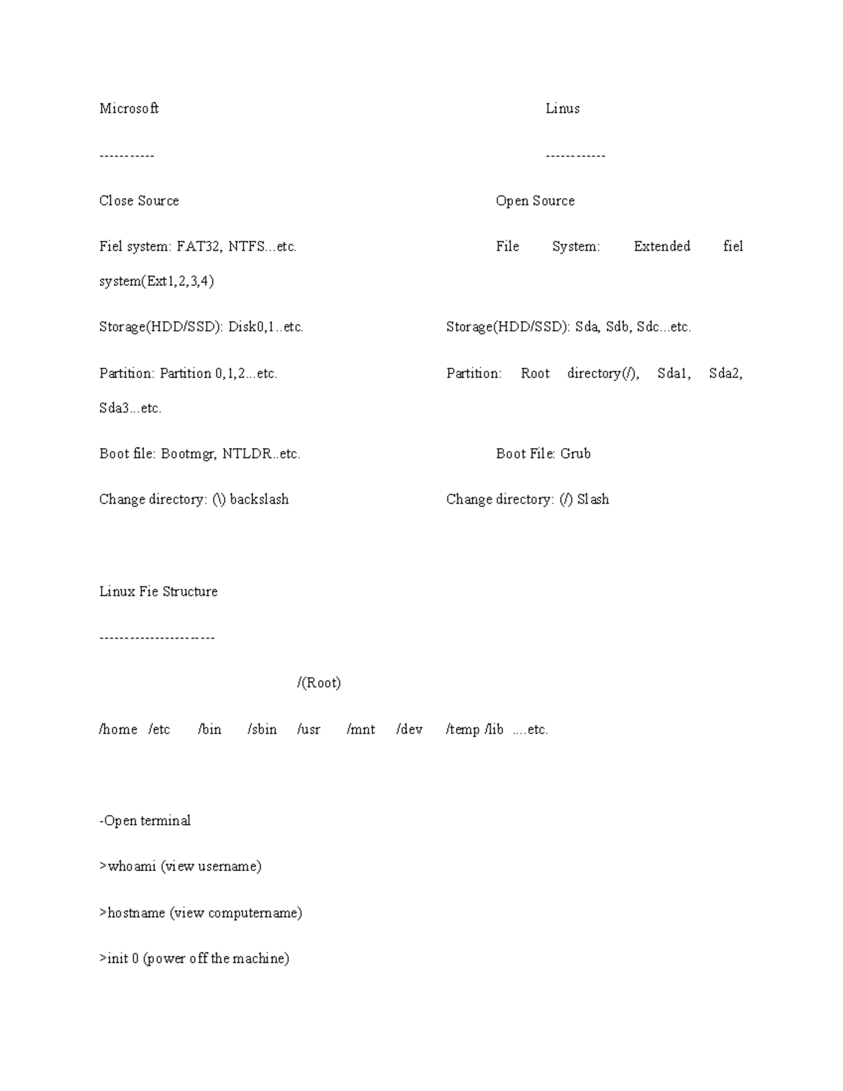 Microsoft Linus - lecture notes - Microsoft Linus Close Source Open ...