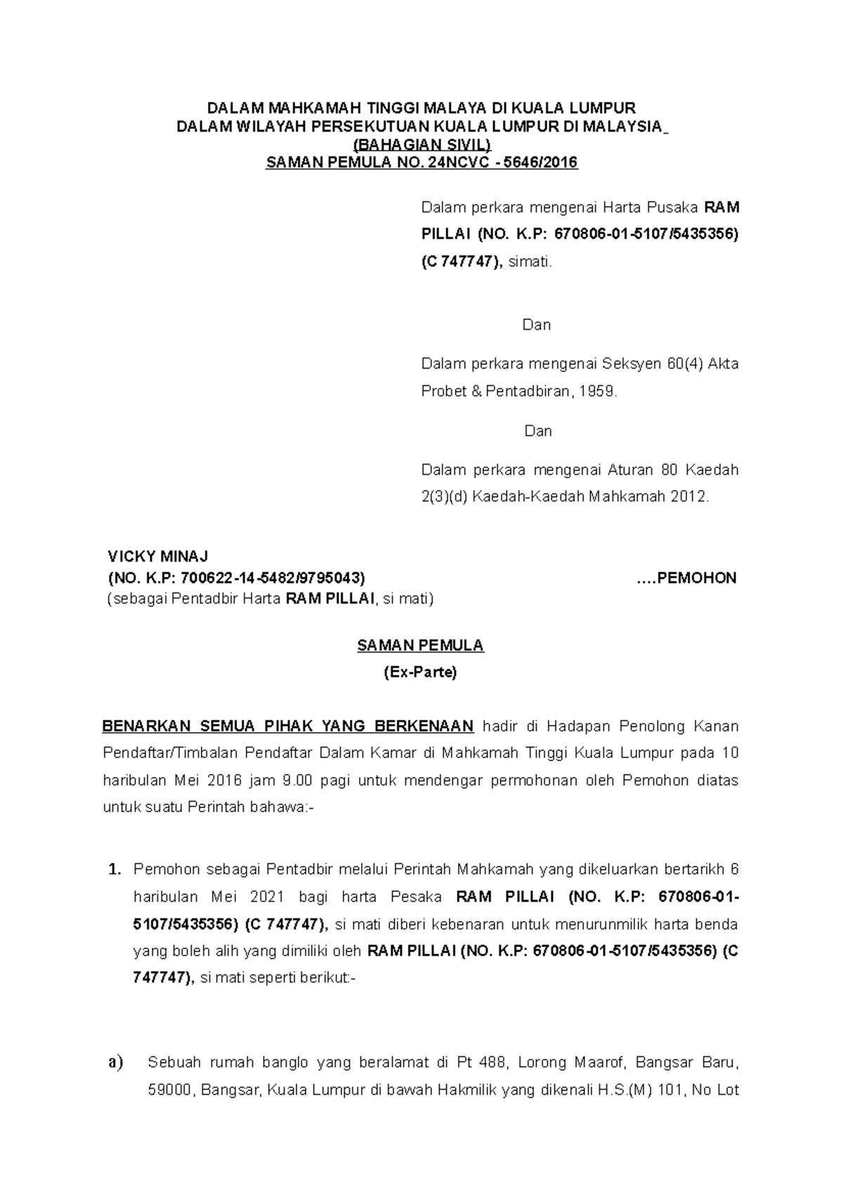 Contoh Borang Dda Surat Persetujuan Harta Pusaka Malaysia Studocu