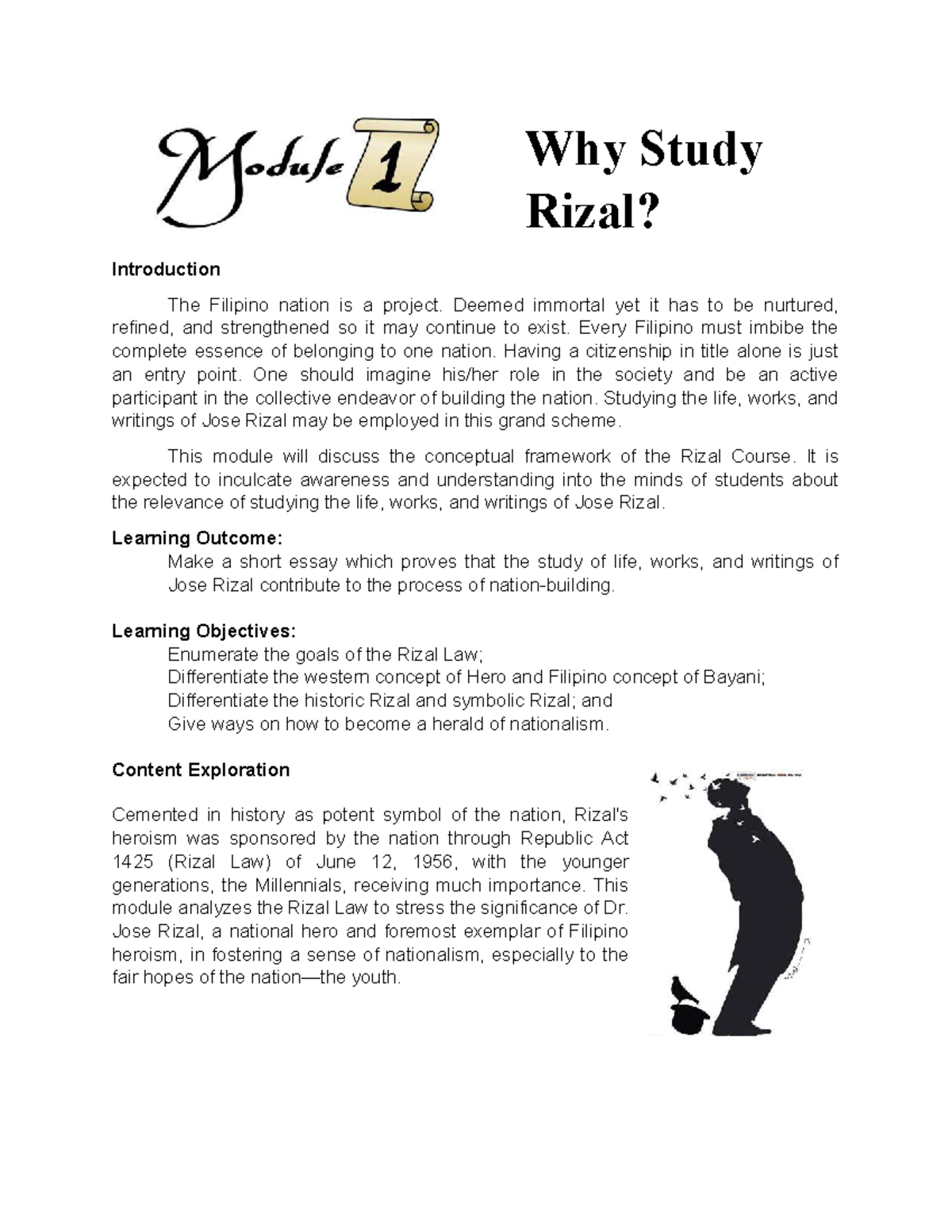 Module 1: Understanding the Life and Works of Jose Rizal (RIZAL 101 ...
