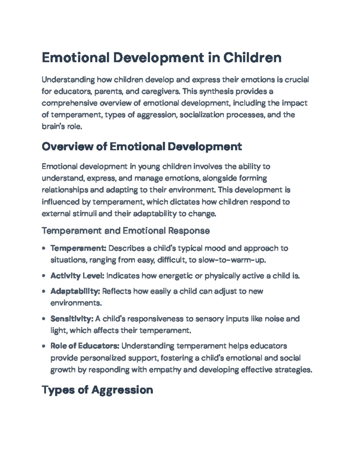 Emotional Development in Children: Strategies for Educators and ...