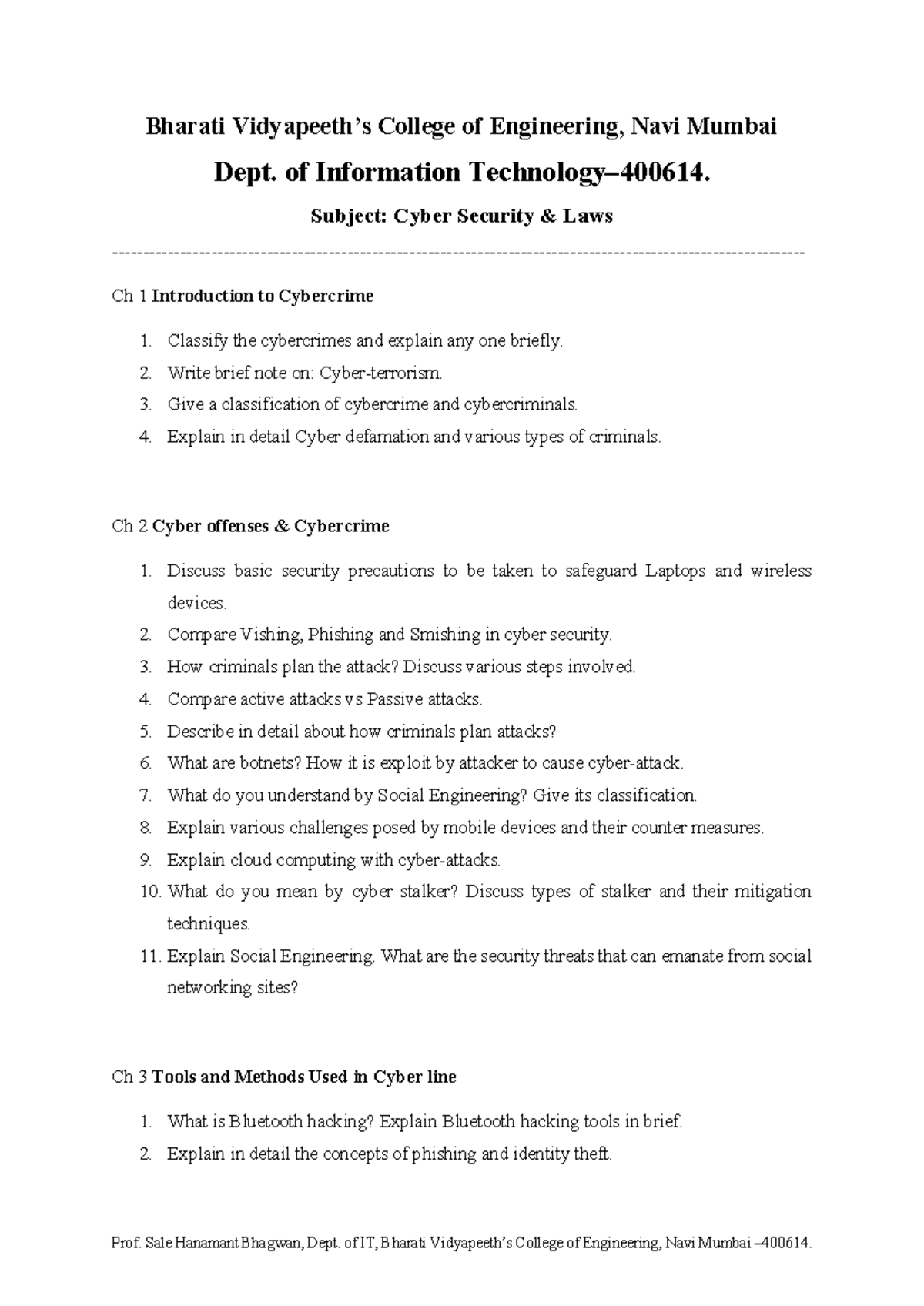 CSL 101: Important Questions on Cyber Security Laws and Cybercrime ...