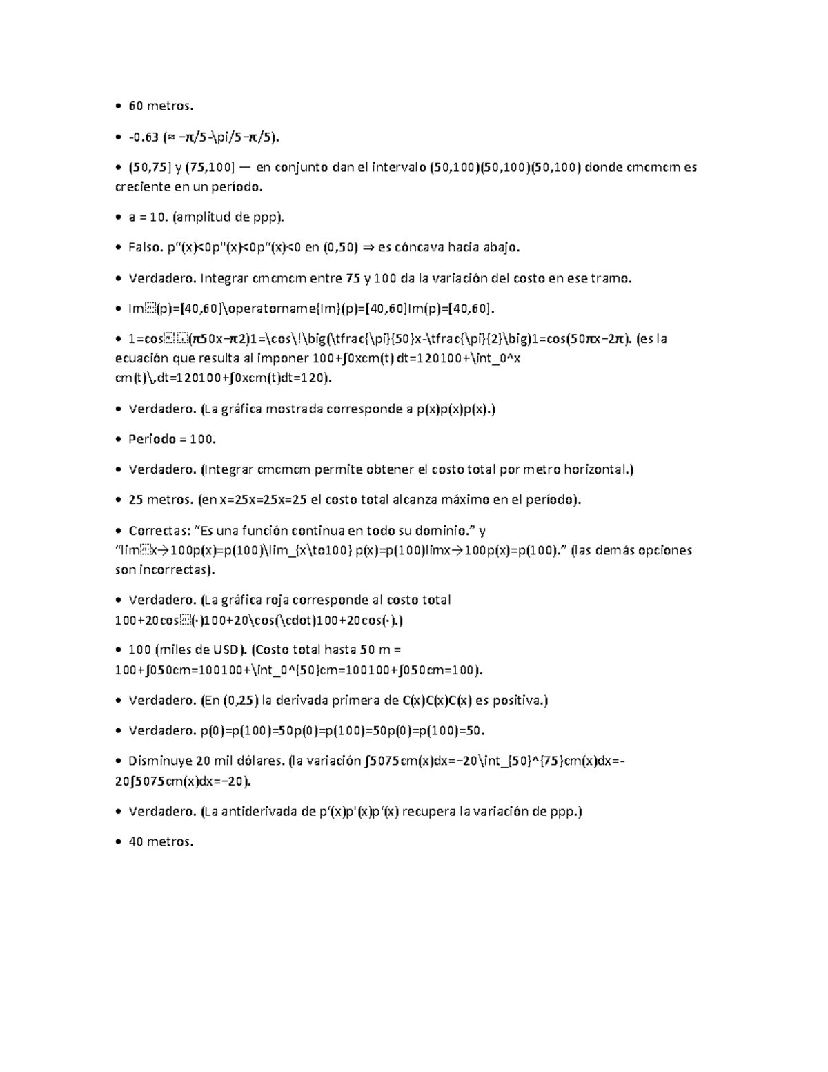 TP3 Resuelto: Análisis de Costos y Funciones en Intervalos - Studocu