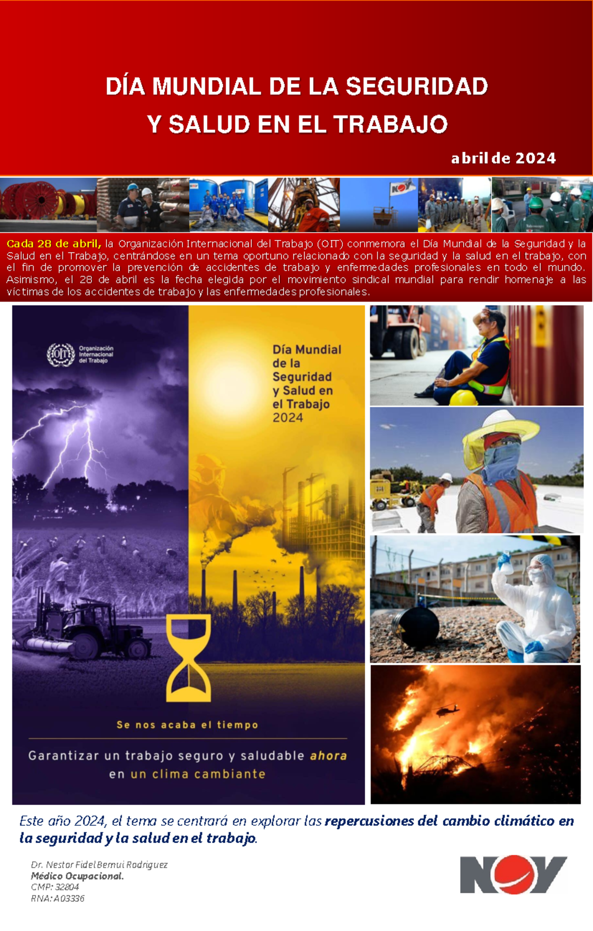 NOV. Abril. Día Mundial de la Seguridad y Salud en el Trabajo 2024 ...