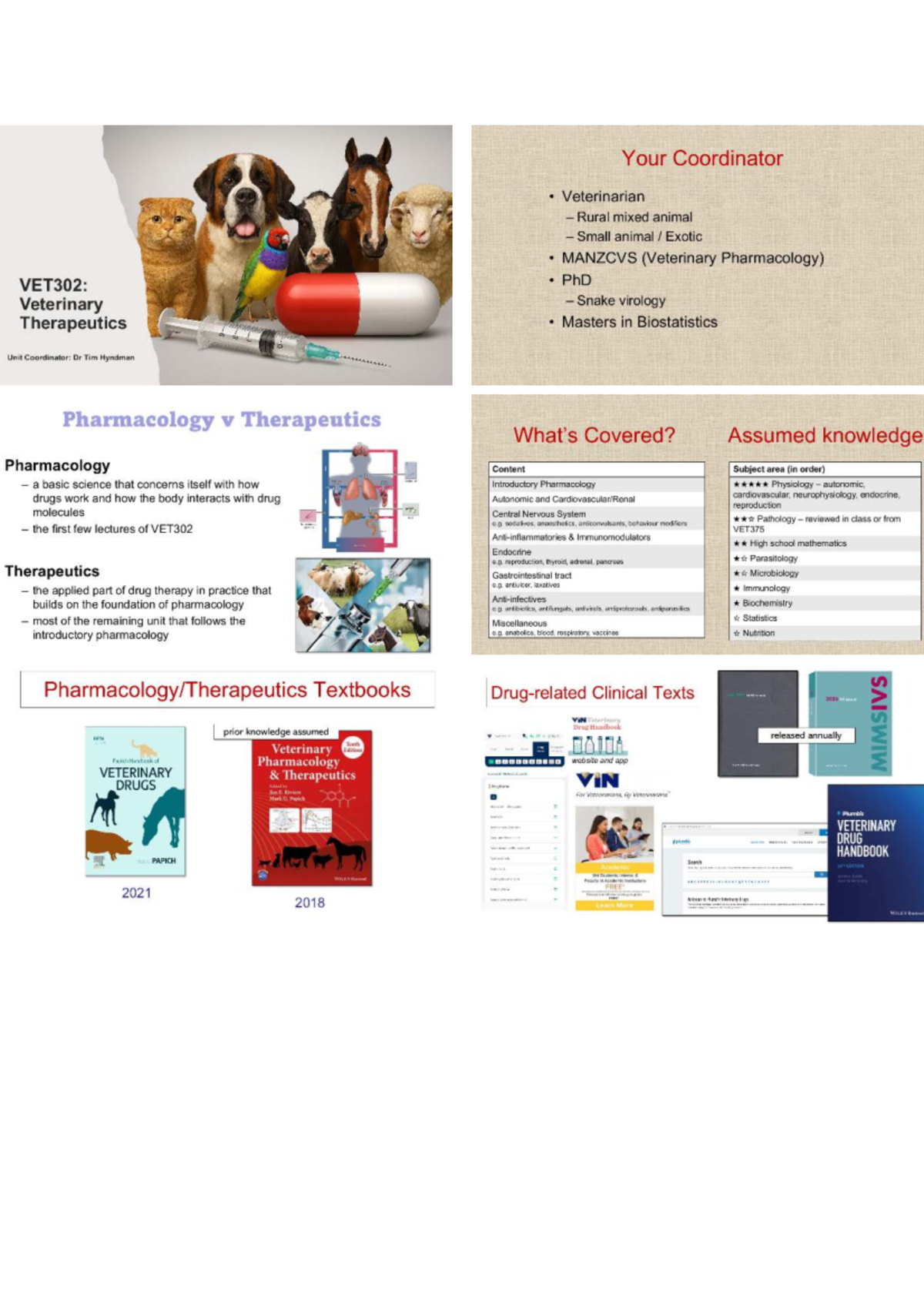 VET302: Lecture 01 - Introduction to Veterinary Pharmacology and ...