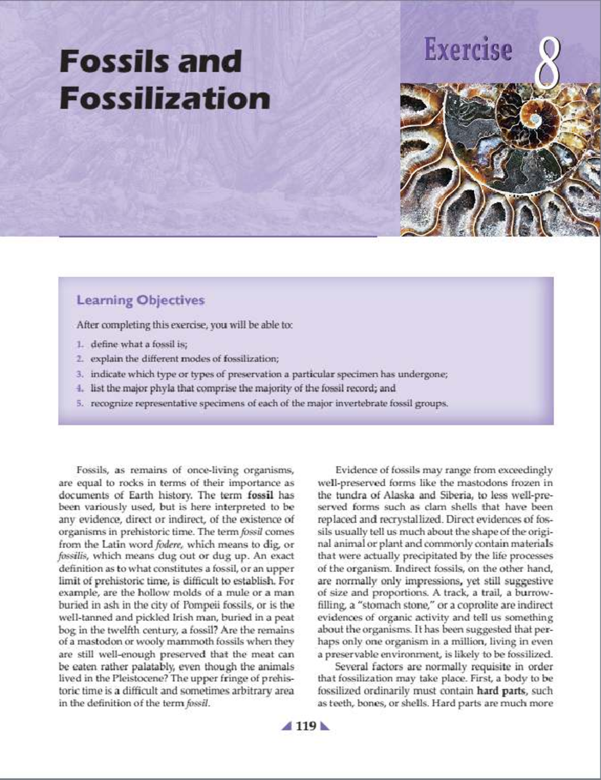 Fossils and Fossilization: Key Concepts and Preservation Methods (BIO ...