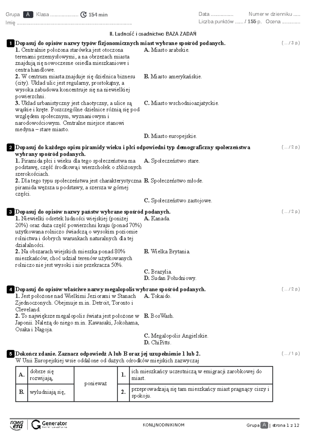 Dziecko Noego Sprawdzian Z Lektury www.studocu.com