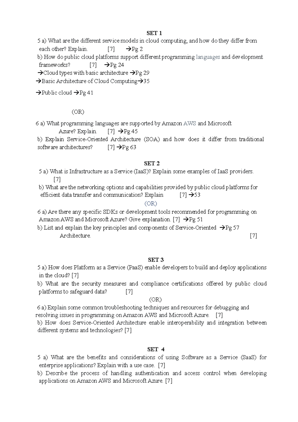 Cloud Computing Study Notes: Service Models (Unit 3) - Studocu